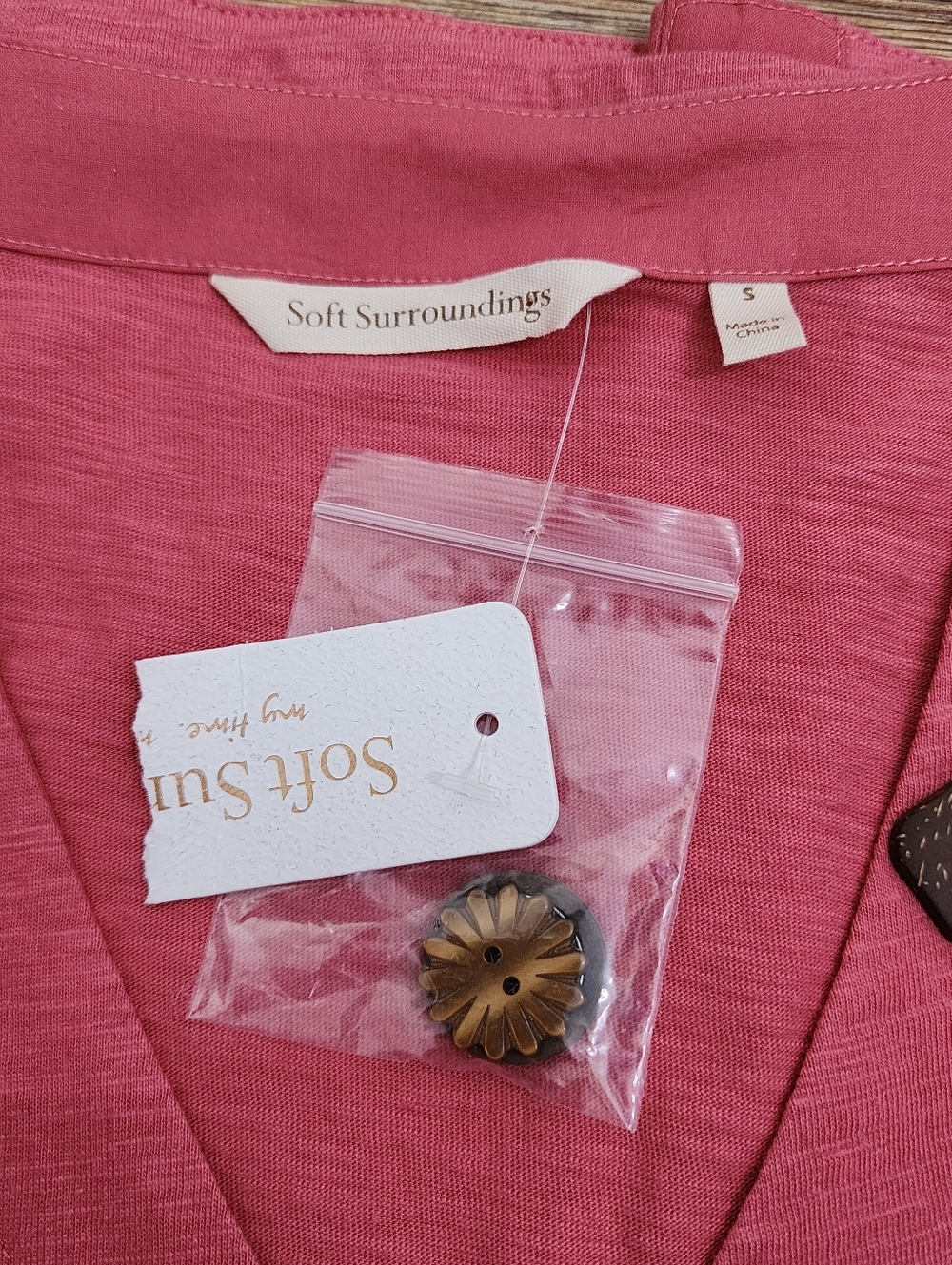 Soft Surroundings Delia Top Women's S Salmon Pink Sleeveless NEW - Picture 9 of 10